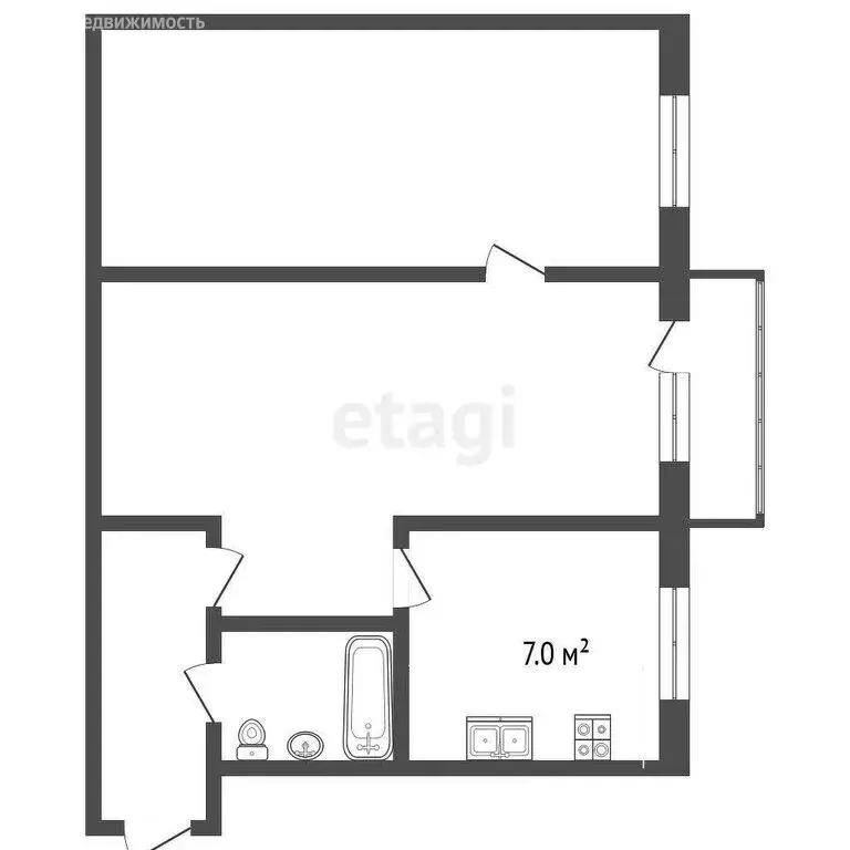2-комнатная квартира: Рыбинск, улица Колышкина, 13 (43.7 м) - Фото 1