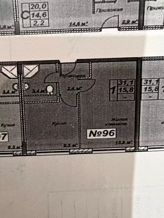 1-к кв. Краснодарский край, Анапа Пионерский просп., 100Вк2 (31.3 м) - Фото 2