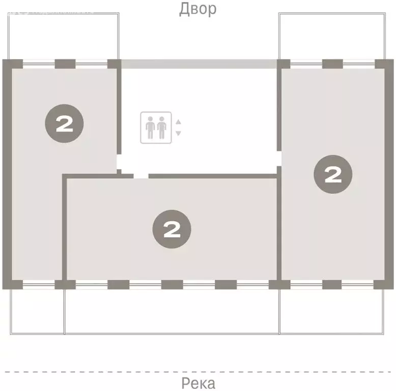 2-комнатная квартира: Новосибирск, Зыряновская улица, 53с (117.18 м) - Фото 1