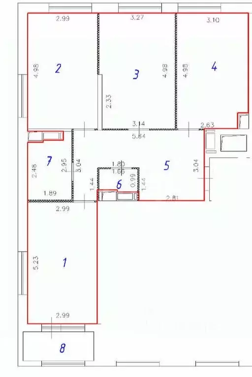 3-к кв. Москва Тайнинская ул., 9 (83.0 м) - Фото 1