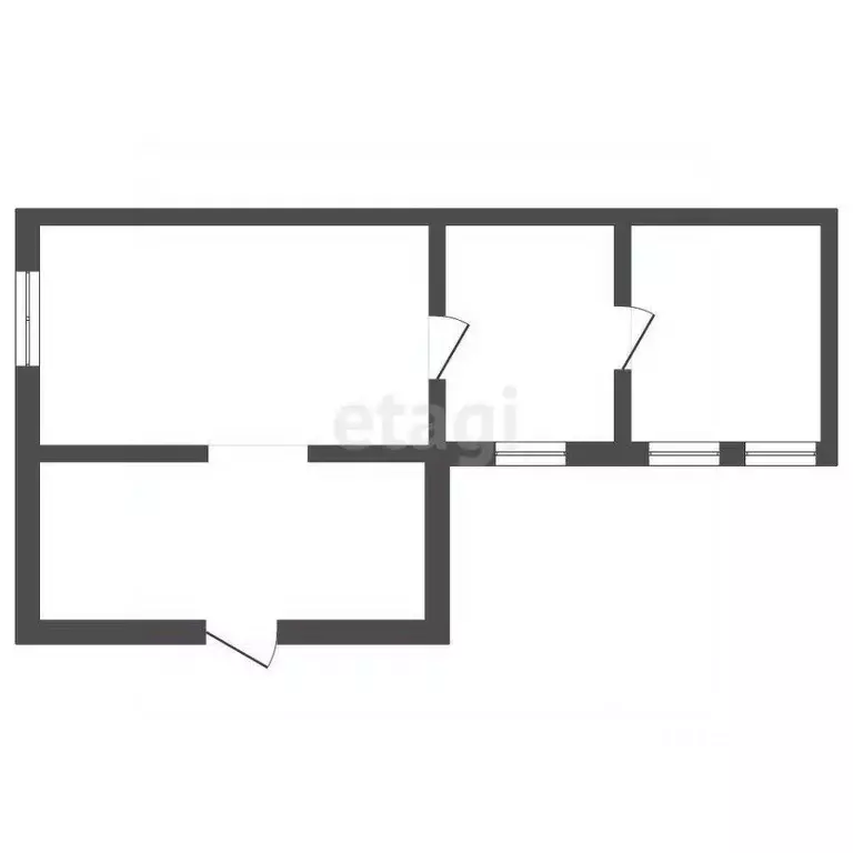 2-к кв. Саратовская область, Балашов ул. Чернышевского, 80 (34.9 м) - Фото 1