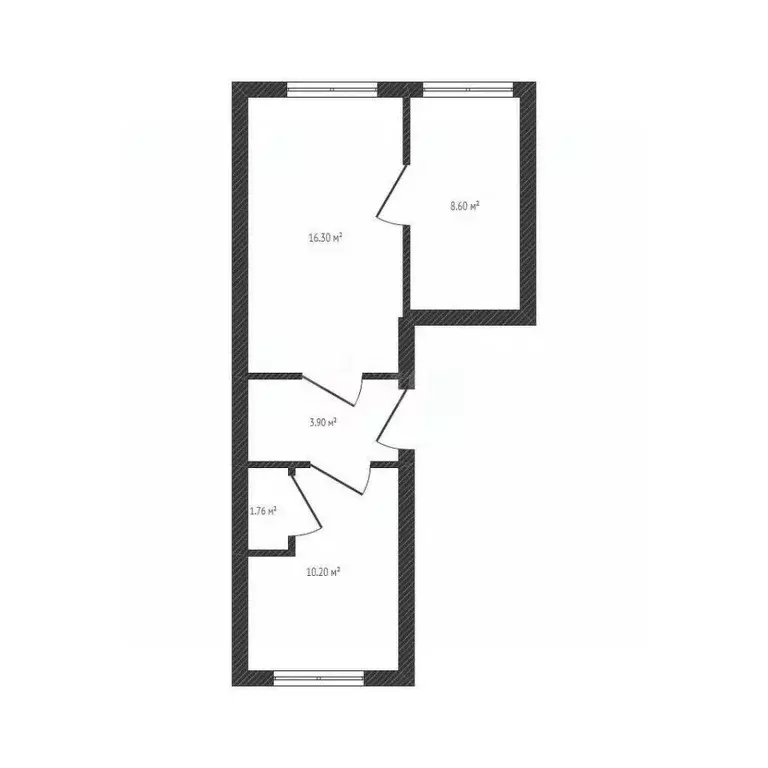 2-к кв. Брянская область, Клетня рп ул. Орджоникидзе, 45 (40.1 м) - Фото 0