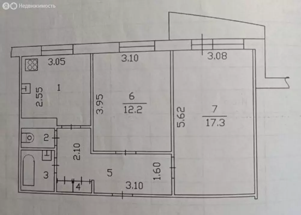 2-комнатная квартира: Казань, улица Фатыха Амирхана, 8А (51.6 м) - Фото 0
