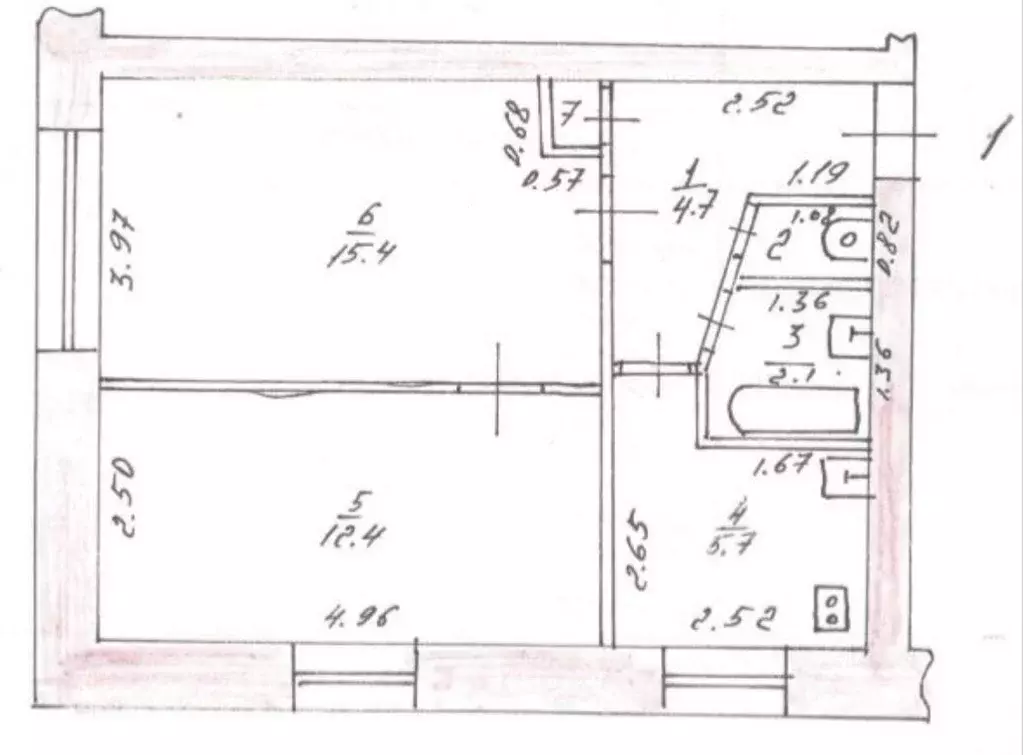 2-к кв. Татарстан, Казань ул. Космонавтов, 16а (41.6 м) - Фото 1