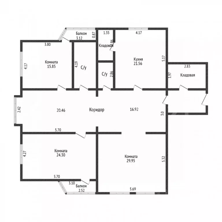 3-к кв. Краснодарский край, Краснодар ул. Имени Дзержинского, 10/1 ... - Фото 2