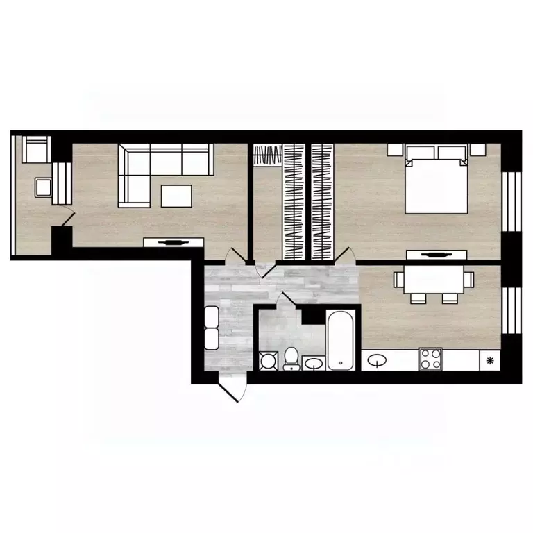 2-к кв. Ярославская область, Ярославль Ленинградский просп., 111 (51.3 ... - Фото 2