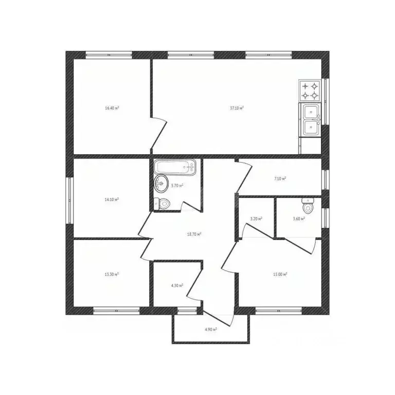 Дом в Брянская область, Брянский район, Супоневское с/пос, д. ... - Фото 1