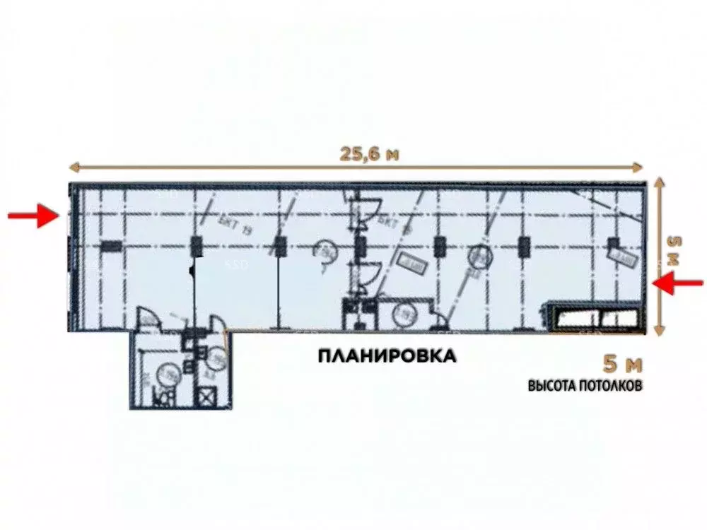 Торговая площадь в Москва ул. Берзарина, 32 (148 м) - Фото 1