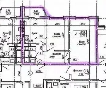 2-к кв. Оренбургская область, Оренбург ул. Ильи Глазунова, 8 (52.45 м) - Фото 2