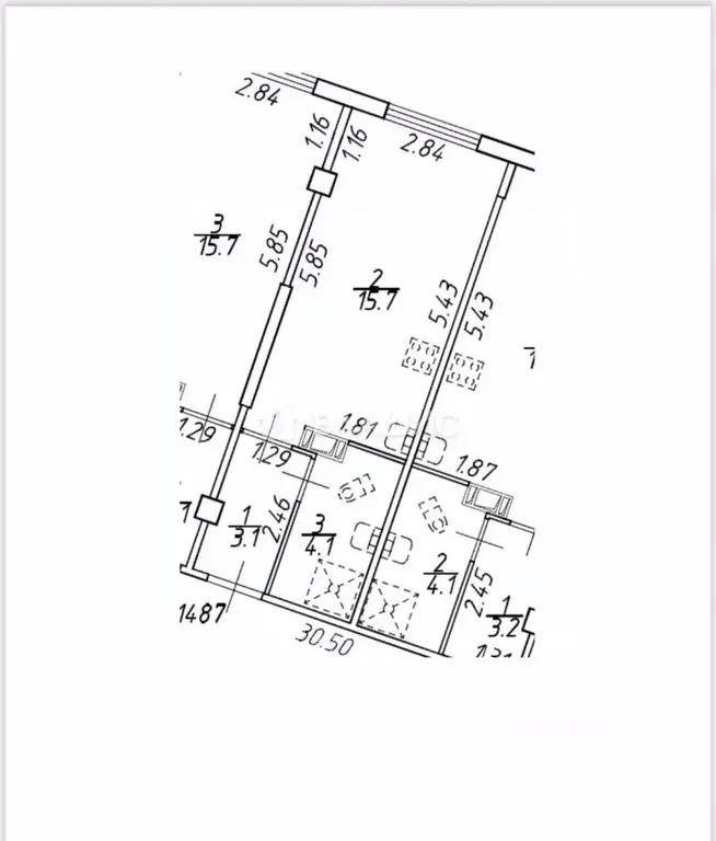 Студия Ленинградская область, Мурино Всеволожский район, ул. Шоссе в ... - Фото 2