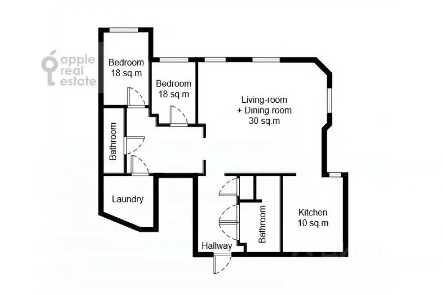 3-к кв. Москва Малая Бронная ул., 42/14 (111.6 м) - Фото 2