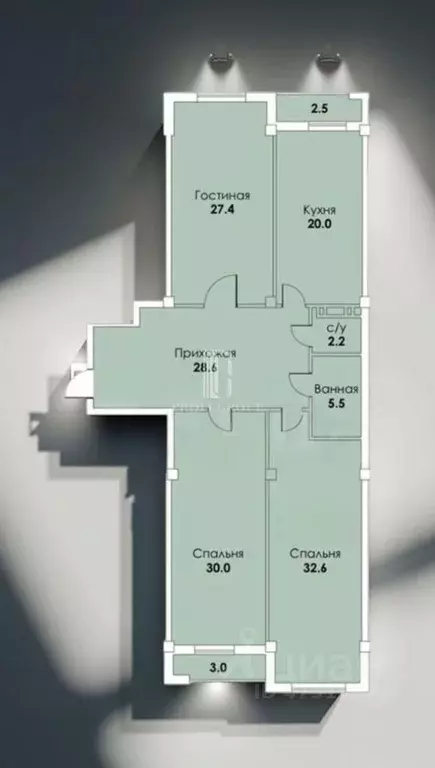 3-к кв. Дагестан, Махачкала просп. Петра 1 (152.0 м) - Фото 2