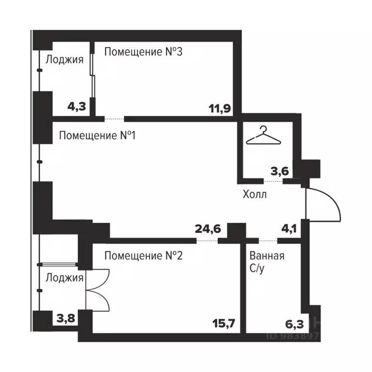 2-к кв. Челябинская область, Челябинск ул. Труда, 157А (66.2 м) - Фото 0