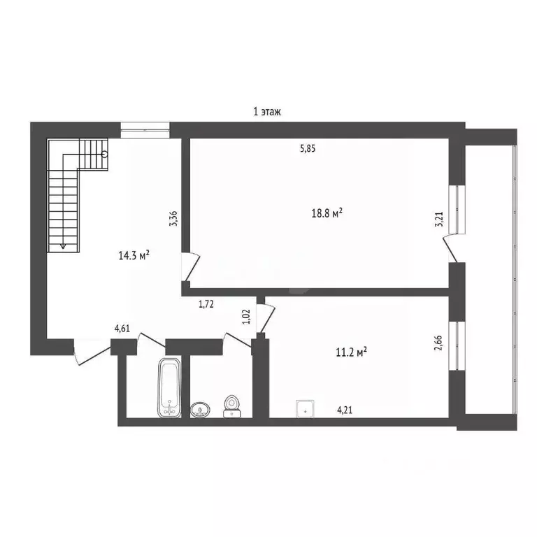 4-к кв. Амурская область, Благовещенск Артиллерийская ул., 67 (96.7 м) - Фото 1
