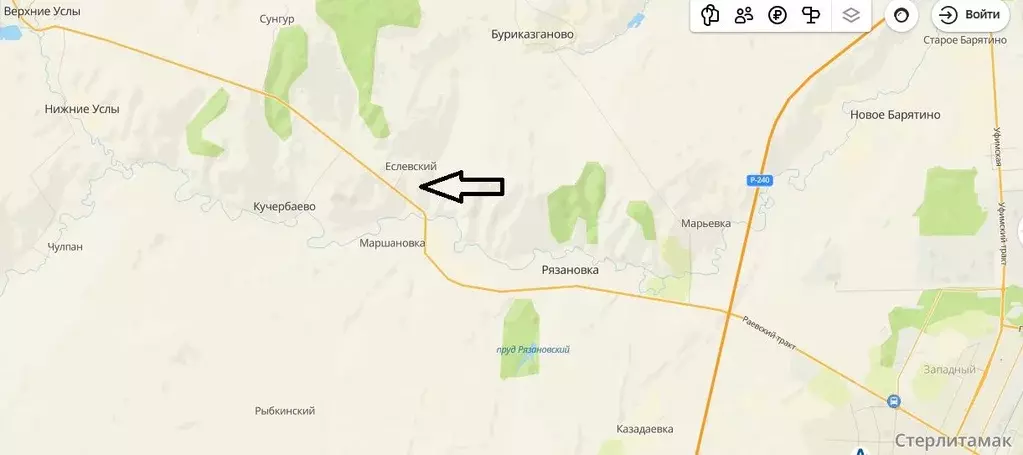 Участок в Башкортостан, Стерлитамакский район, Рязановский сельсовет, ... - Фото 1