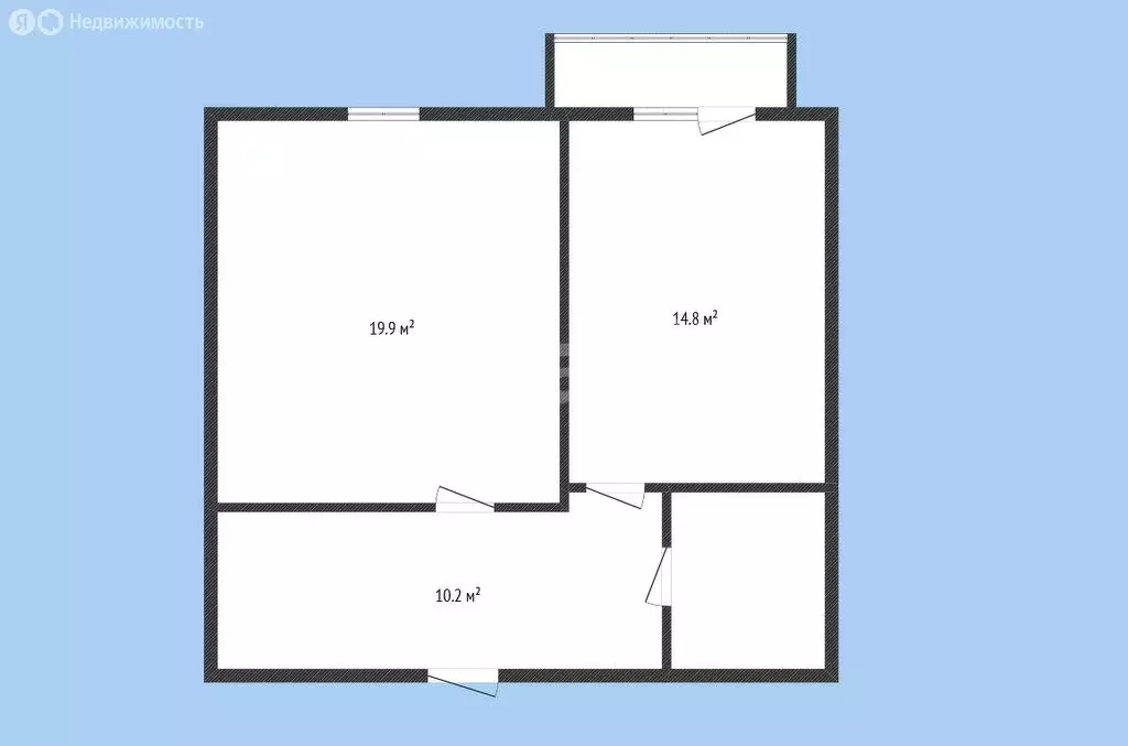 1-комнатная квартира: Черкесск, улица Космонавтов, 100А/1 (48.8 м) - Фото 1