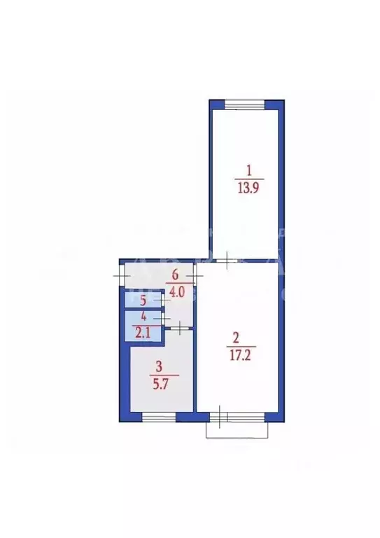 2-к кв. Кемеровская область, Кемерово ул. Мичурина, 37 (44.0 м) - Фото 0