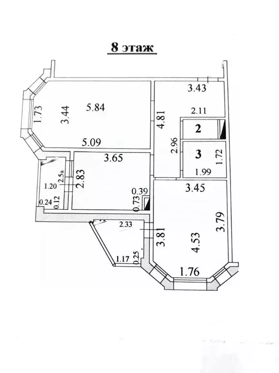 2-к кв. Липецкая область, Липецк ул. И.В. Свиридова, 17 (66.5 м) - Фото 2