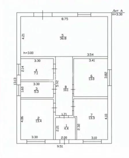 Дом в Краснодарский край, Динской район, с. Красносельское, Молодежный ... - Фото 1