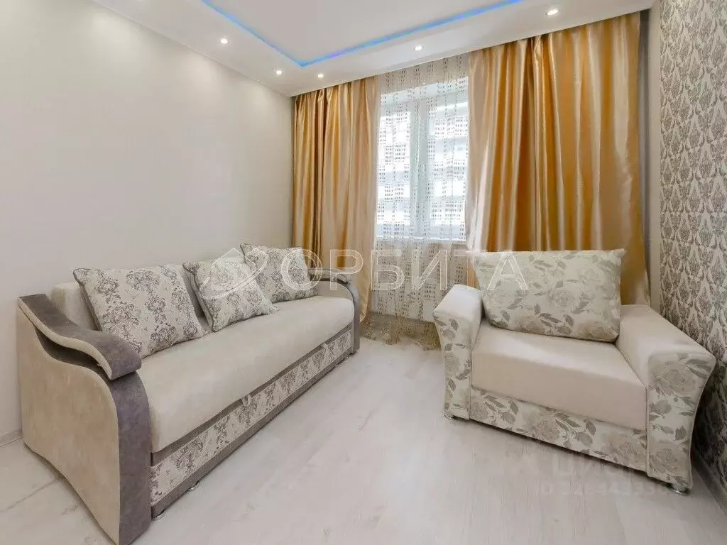 1-к кв. Тюменская область, Тюмень ул. Раушана Абдуллина, 2 (34.2 м) - Фото 2