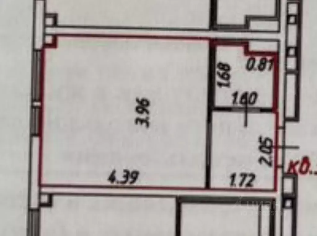 Студия Москва Муравская ул., 38Бк2 (23.3 м) - Фото 2