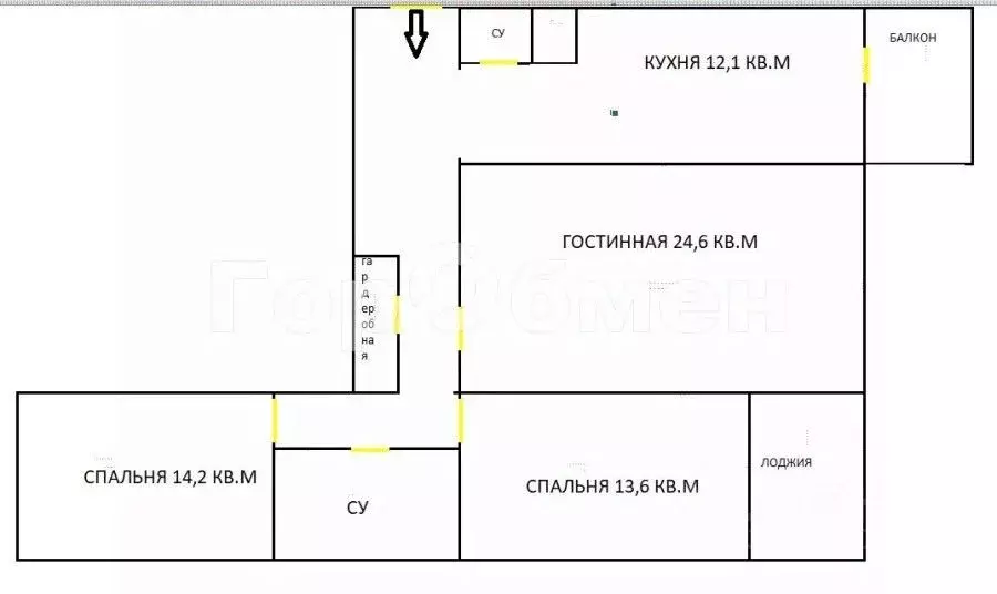 3-к кв. Московская область, Котельники ул. Кузьминская, 15 (90.2 м) - Фото 1
