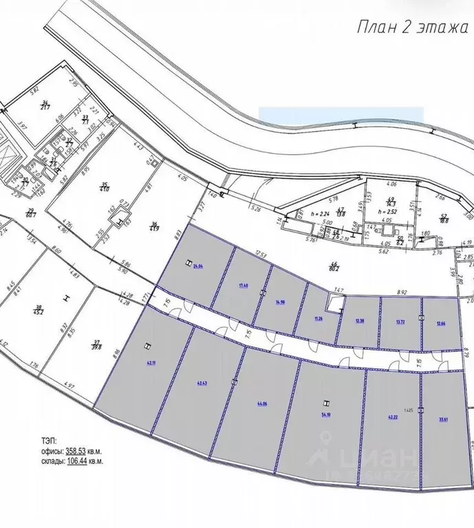 Офис в Санкт-Петербург Московское ш., 42к2 (60 м) - Фото 1