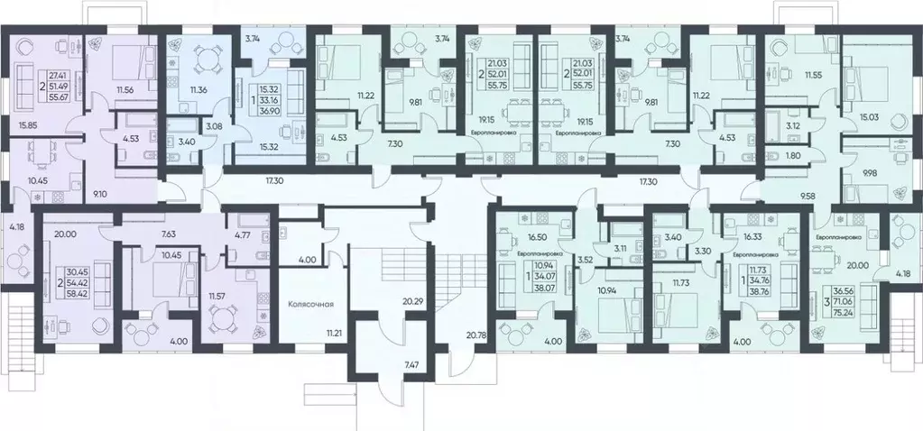 2-к кв. Саратовская область, Татищево рп  (58.42 м) - Фото 1