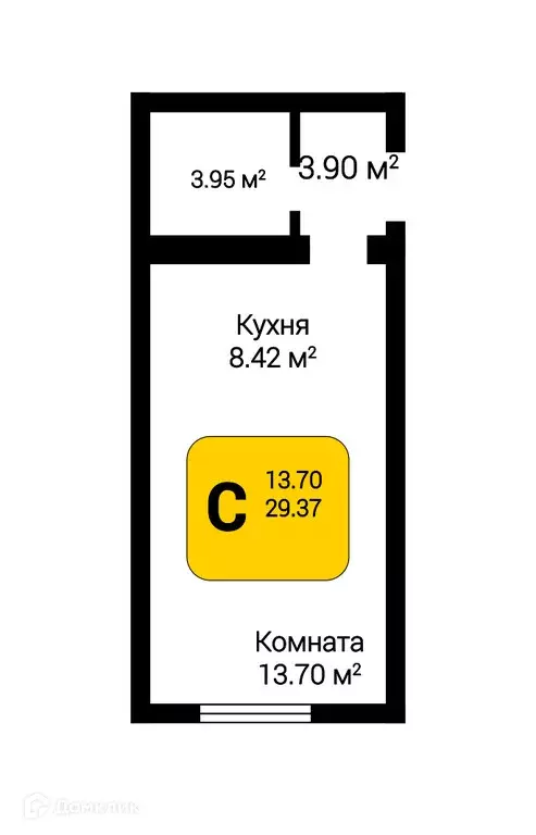 Продаётся 1-к квартира, 29.97 м - Фото 0