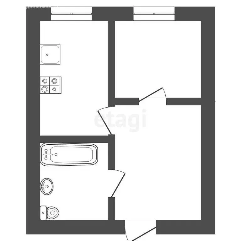 1-комнатная квартира: Ишим, улица Ленина, 6 (34.6 м) - Фото 1