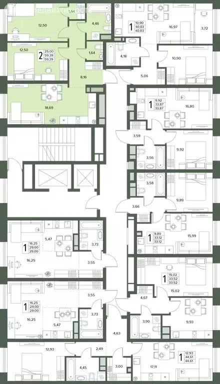 2-комнатная квартира: Московская область, Серпухов (59.39 м) - Фото 2