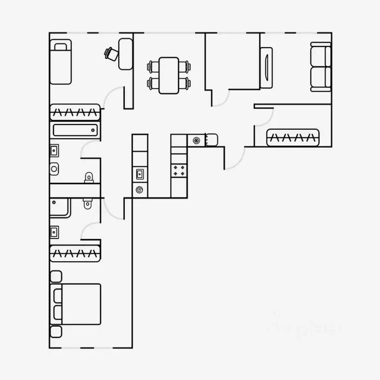 4-к кв. Свердловская область, Екатеринбург ул. Шаумяна, 24 (79.0 м) - Фото 1