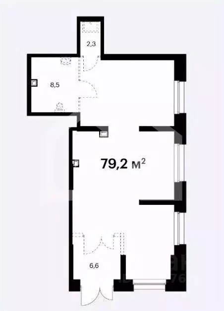 Торговая площадь в Московская область, Мытищи ул. Колонцова, 2Бк2 (79 ... - Фото 2