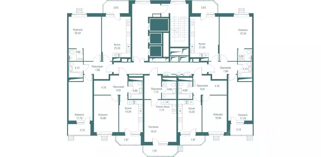 1-к кв. Московская область, Одинцово Северная ул., 5к2 (47.2 м) - Фото 2
