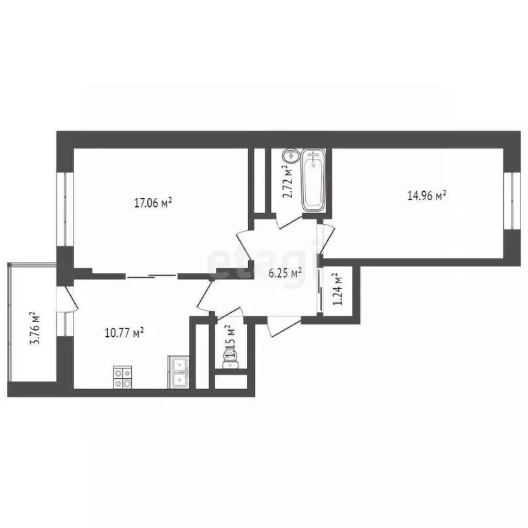 2-к кв. Москва 6-я Радиальная ул., 7/6к2 (54.3 м) - Фото 2