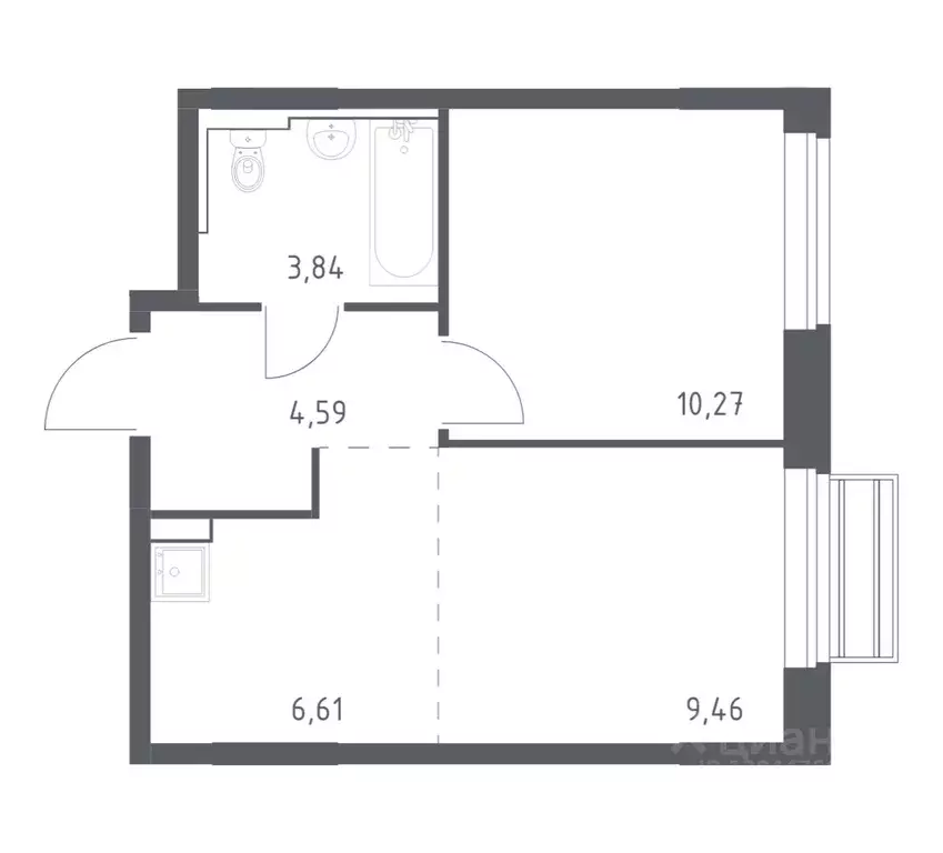 1-к кв. Московская область, Одинцовский городской округ, с. Лайково, ... - Фото 1