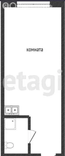 Квартира-студия: Кемерово, Октябрьский проспект, 85 (22.7 м) - Фото 1