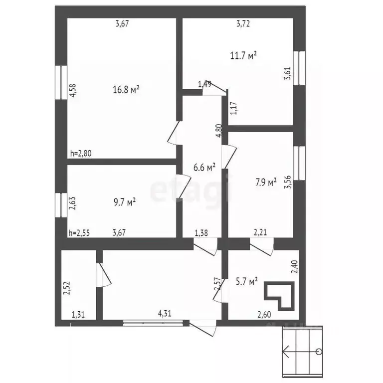 Дом в Кемеровская область, Березовский ул. Фрунзе, 18 (75 м) - Фото 1