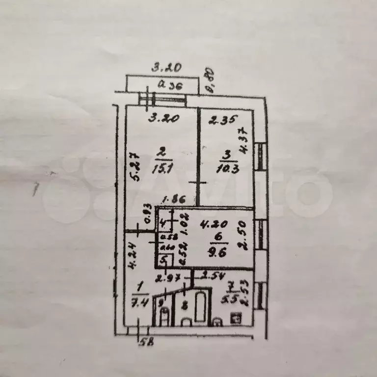 3-к. квартира, 53 м, 3/5 эт. - Фото 0