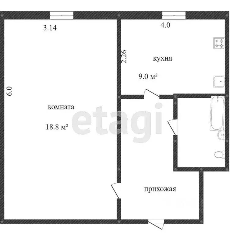 1-к кв. Ямало-Ненецкий АО, Новый Уренгой Советский мкр, 3/4 (41.5 м) - Фото 2