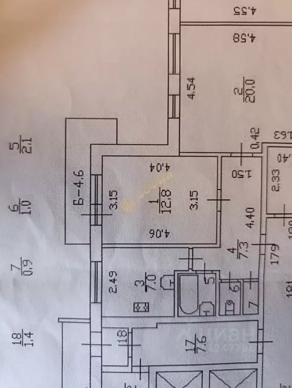 2-к кв. Санкт-Петербург просп. Наставников, 9К1 (51.0 м) - Фото 2