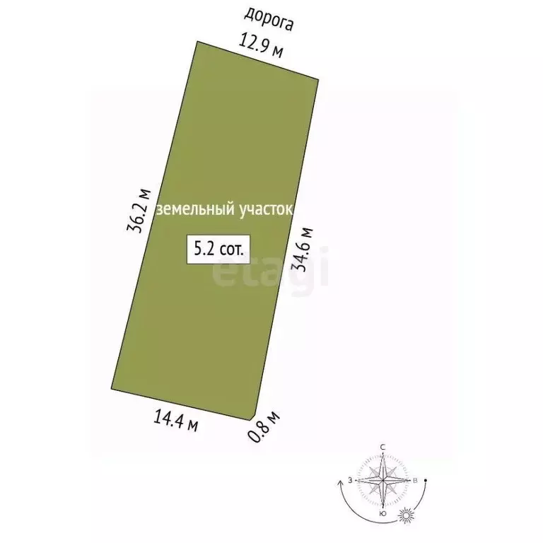 Участок в Саха (Якутия), Якутск ул. Алтайская, 5/2 (5.24 сот.) - Фото 0