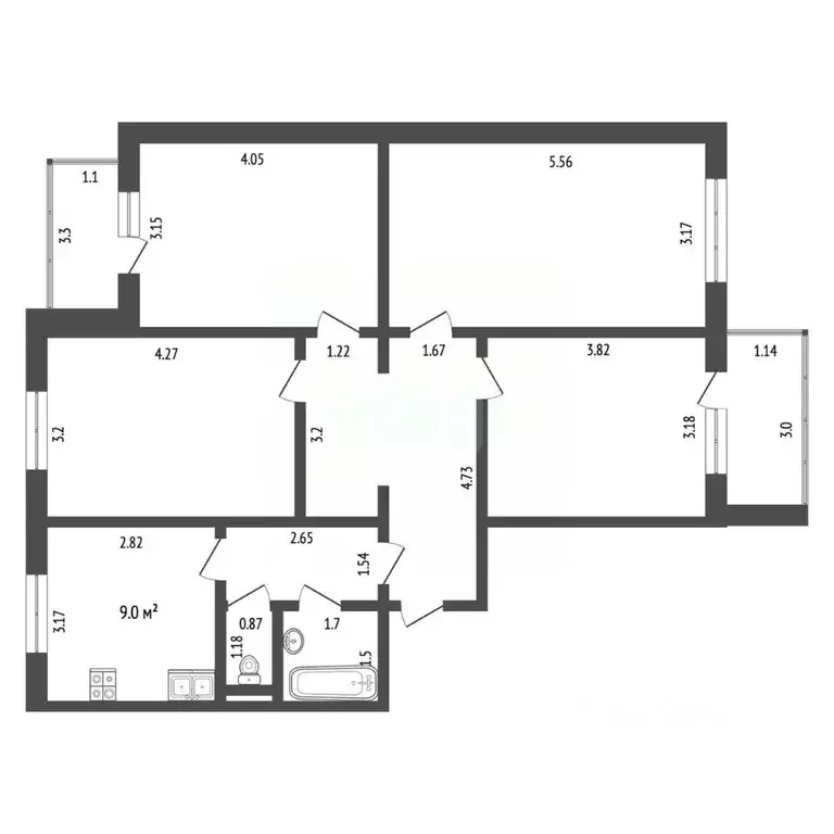 4-к кв. Белгородская область, Шебекинский муниципальный округ, с. ... - Фото 1