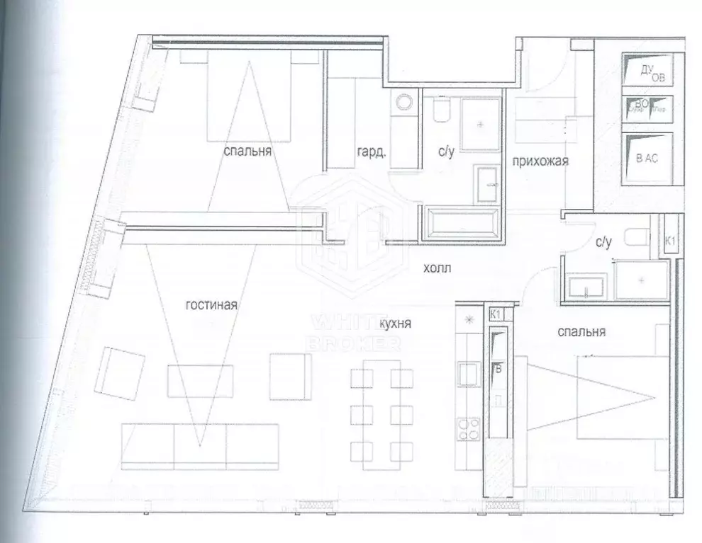 3-к кв. Москва Краснопресненская наб., 14Ак3 (103.9 м) - Фото 2