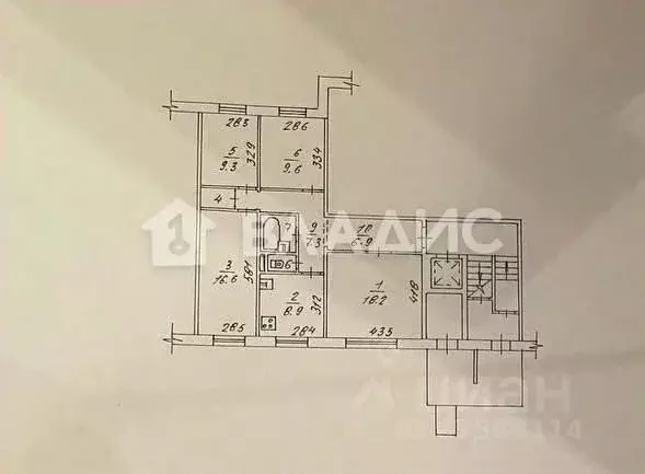 4-к кв. Новосибирская область, Новосибирск Широкая ул., 111 (82.2 м) - Фото 1