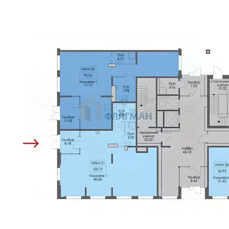 Помещение свободного назначения в Москва ул. Братьев Бромлей, 5к2 (101 ... - Фото 2