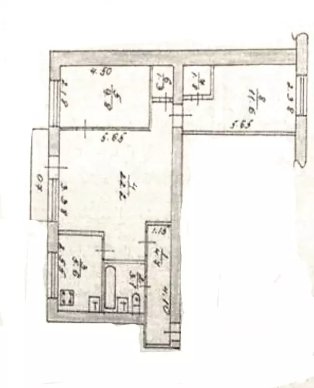 3-к кв. Новгородская область, Старая Русса ул. Возрождения, 16/2 (60.1 ... - Фото 2