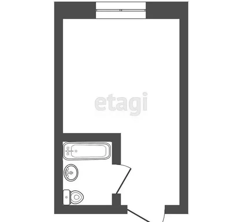 1-комнатная квартира: Юрга, улица Кирова, 27Б (20.9 м) - Фото 1