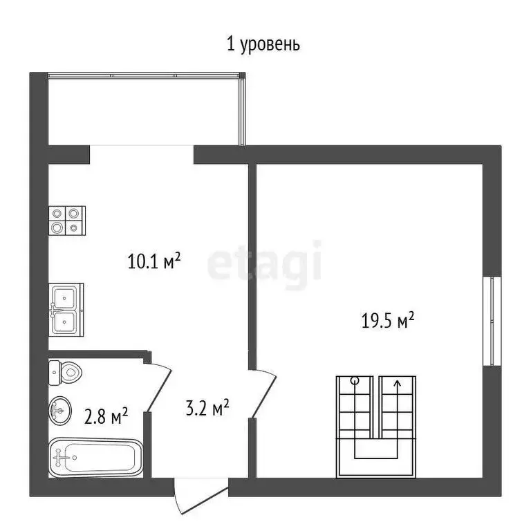 2-комнатная квартира: Гурьевск, улица Лермонтова, 2В (66.1 м) - Фото 0