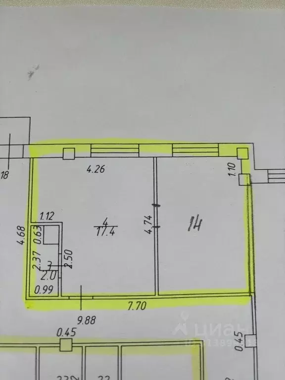 Офис в Тверская область, Тверь ул. Мичурина, 23/29 (33 м) - Фото 0